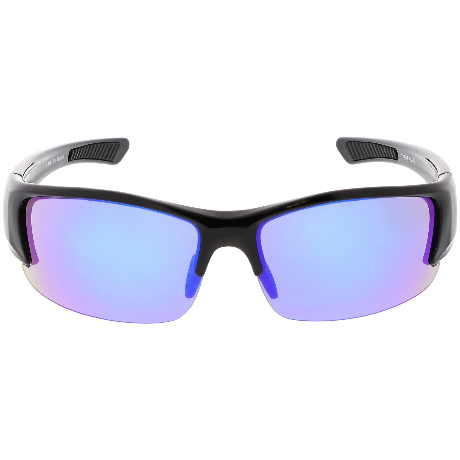 Shiny Black / Blue Purple Mirror