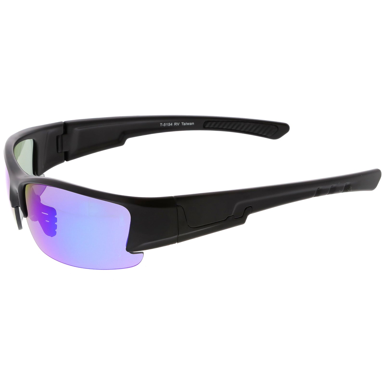 Shiny Black / Blue Purple Mirror