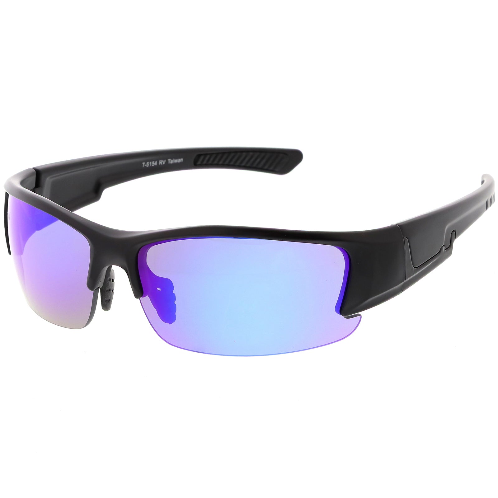 Matte Black / Blue Purple Mirror