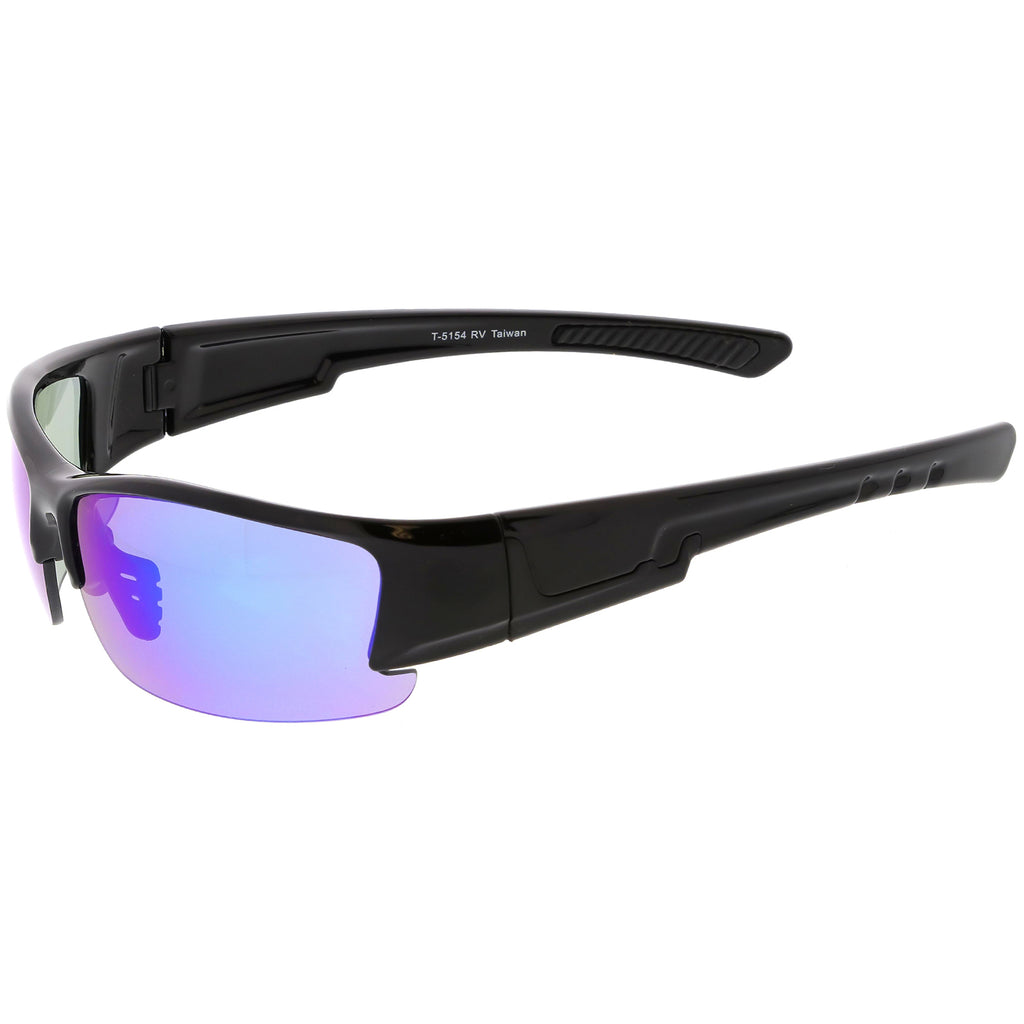 Matte Black / Blue Purple Mirror
