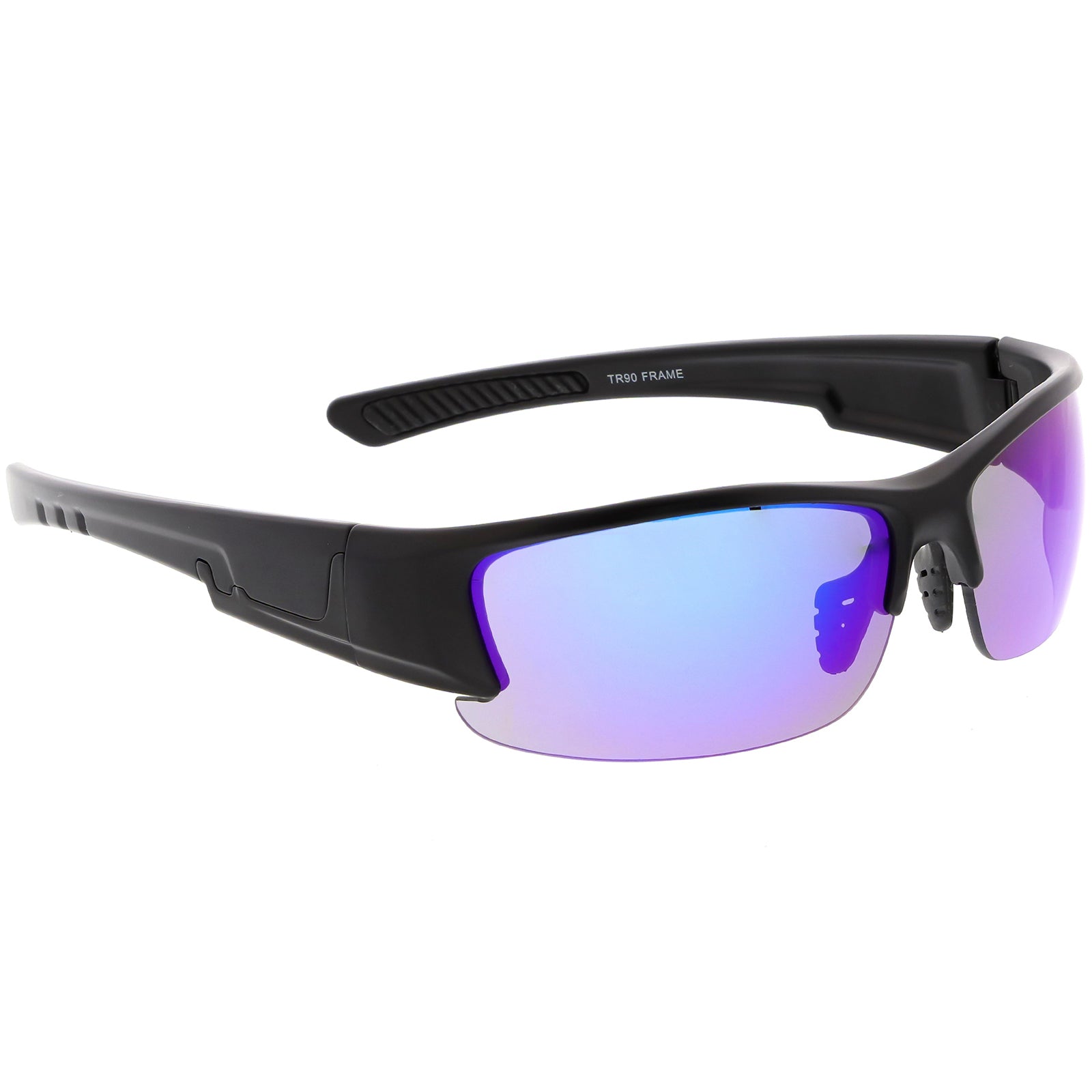 Matte Black / Blue Purple Mirror