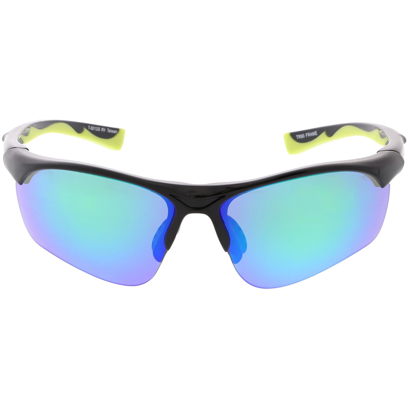 Black / Green Blue Mirror
