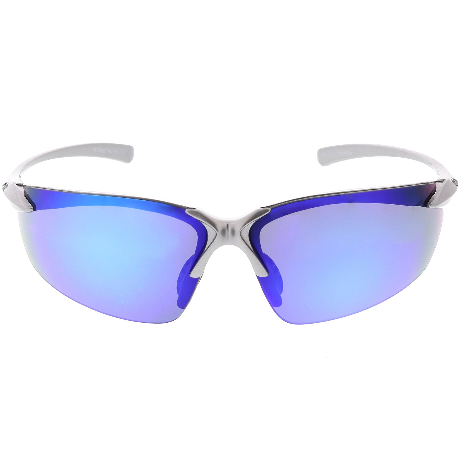 Silver / Blue Mirror