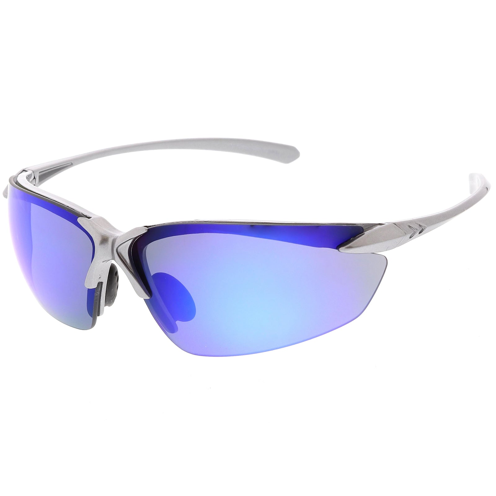 Silver / Blue Mirror