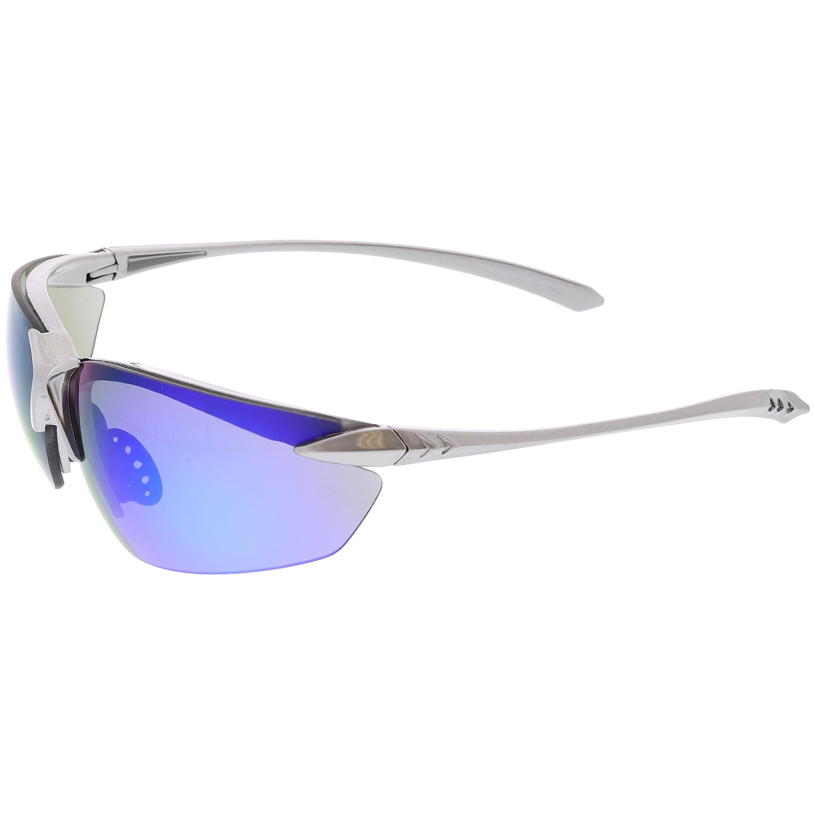 Silver / Blue Mirror