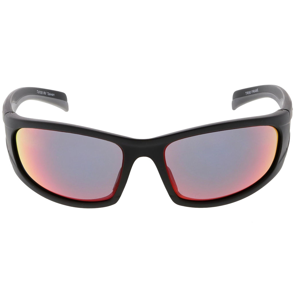 Matte Black / Purple Red Mirror