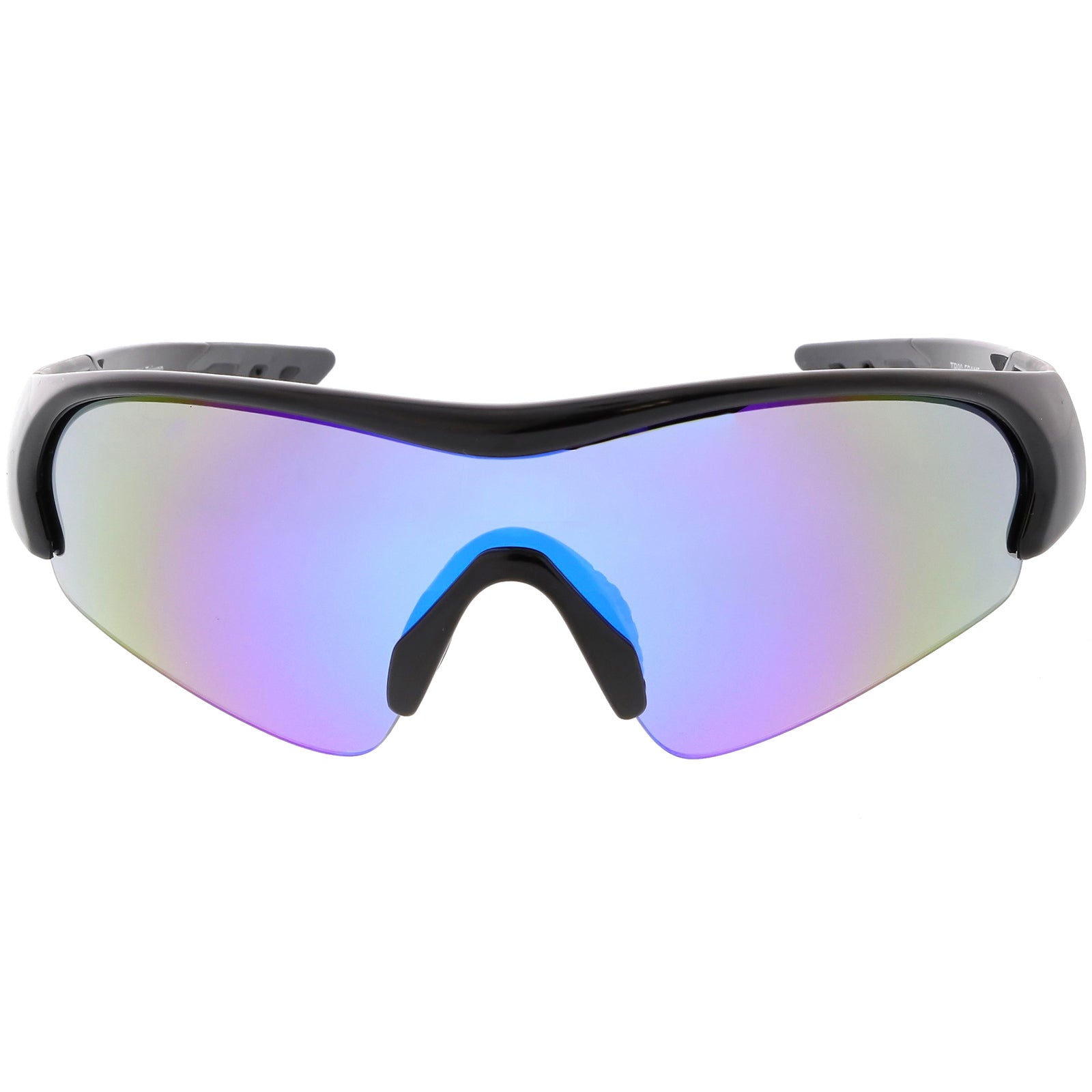 Shiny Black / Blue Purple Mirror