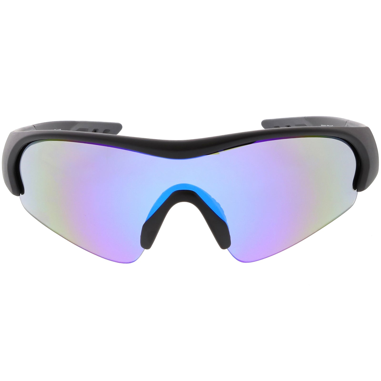 Matte Black / Blue Purple Mirror