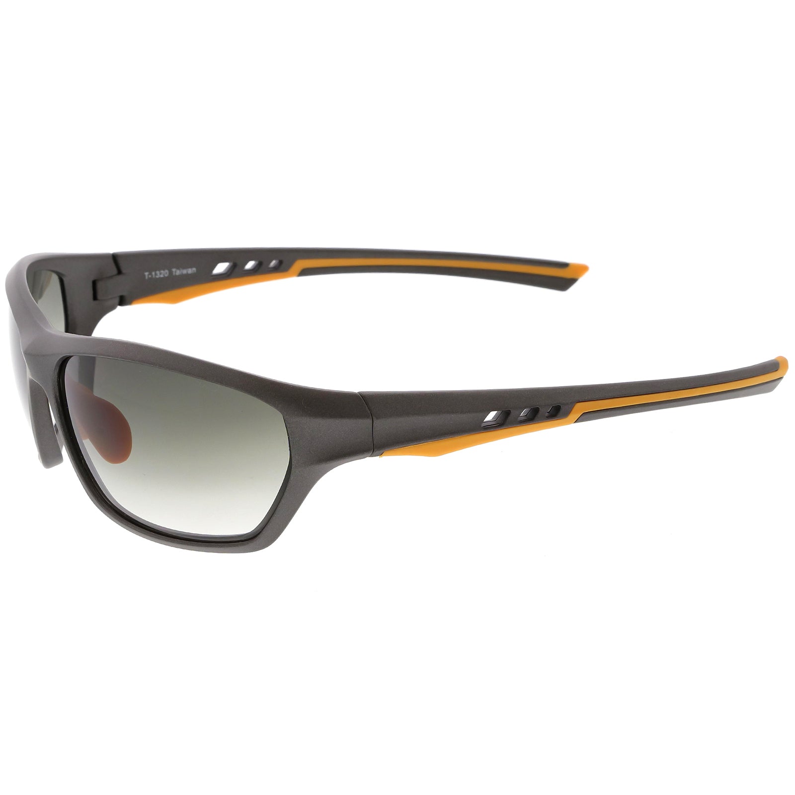 Sports TR-90 Wrap Sunglasses Ventilated Frame Polarized Lens 65mm