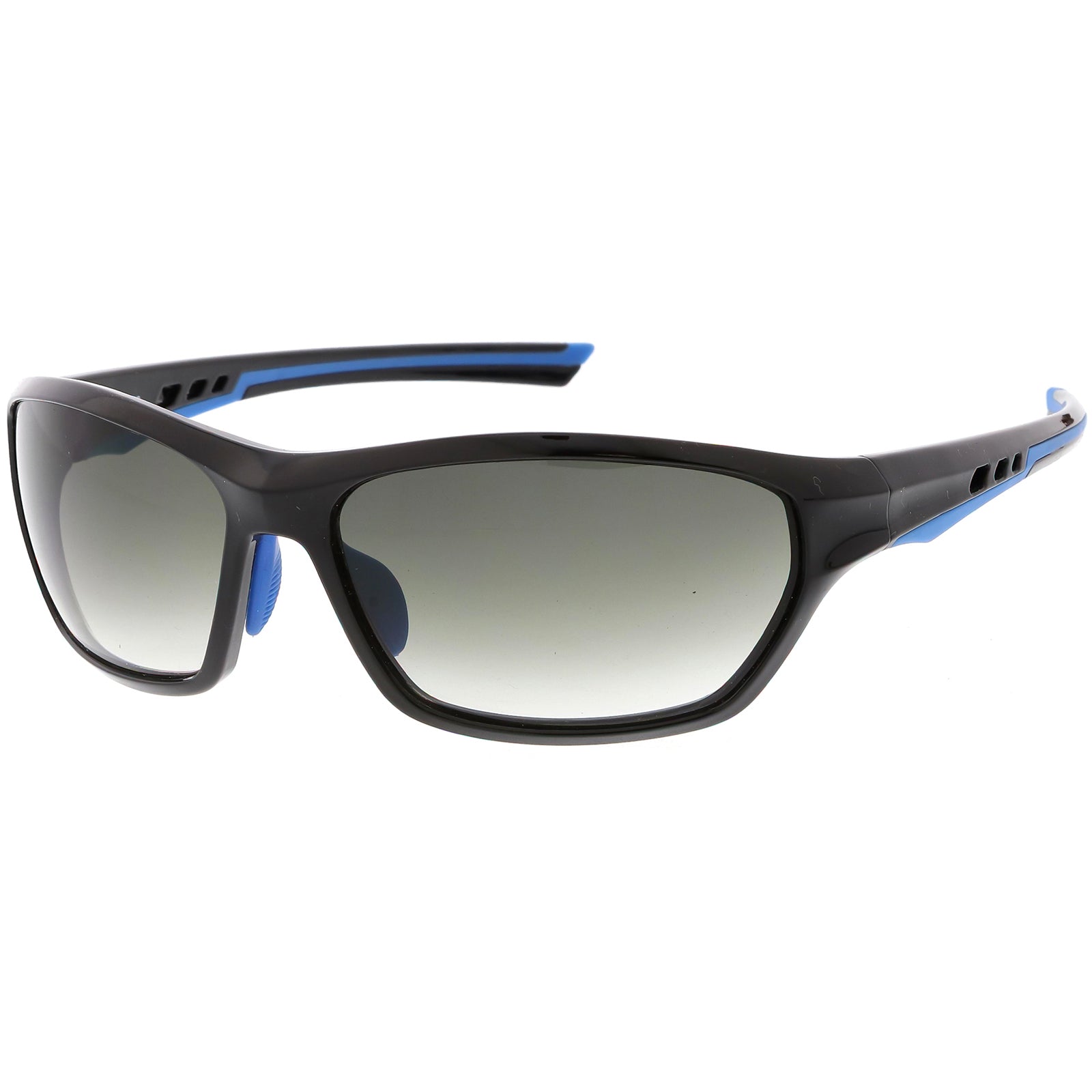 Sports TR-90 Wrap Sunglasses Ventilated Frame Polarized Lens 65mm