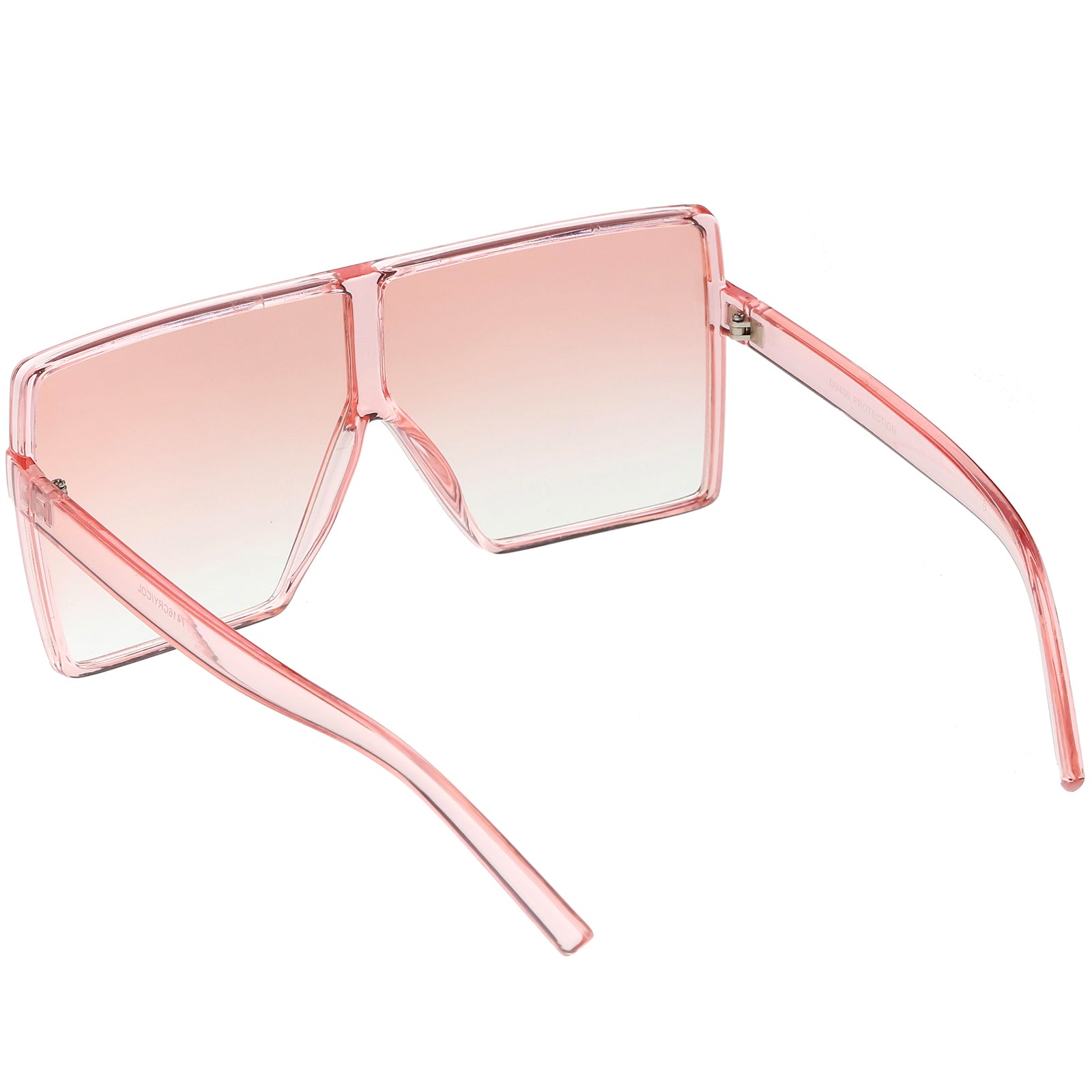 Super Oversize Translucent Square Sunglasses Flat Top Color