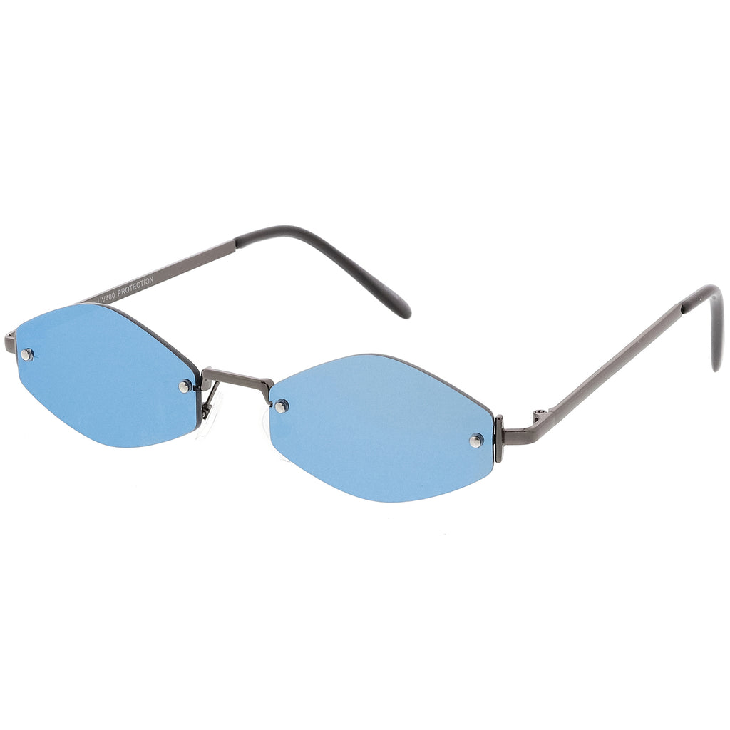 Gunmetal Blue Mirror