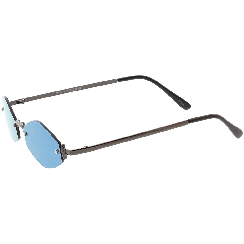 Gunmetal Blue Mirror