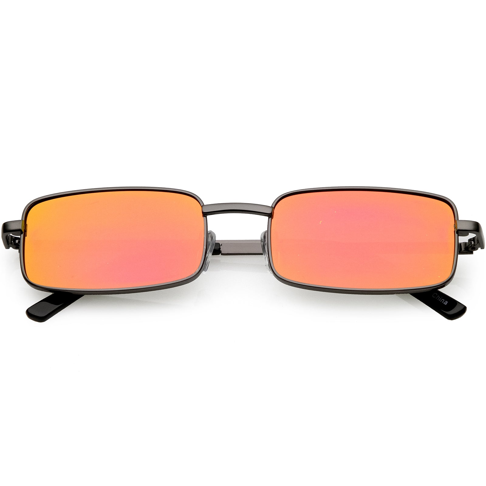 sunglassLA Extreme Small Metal Rectangle Sunglasses