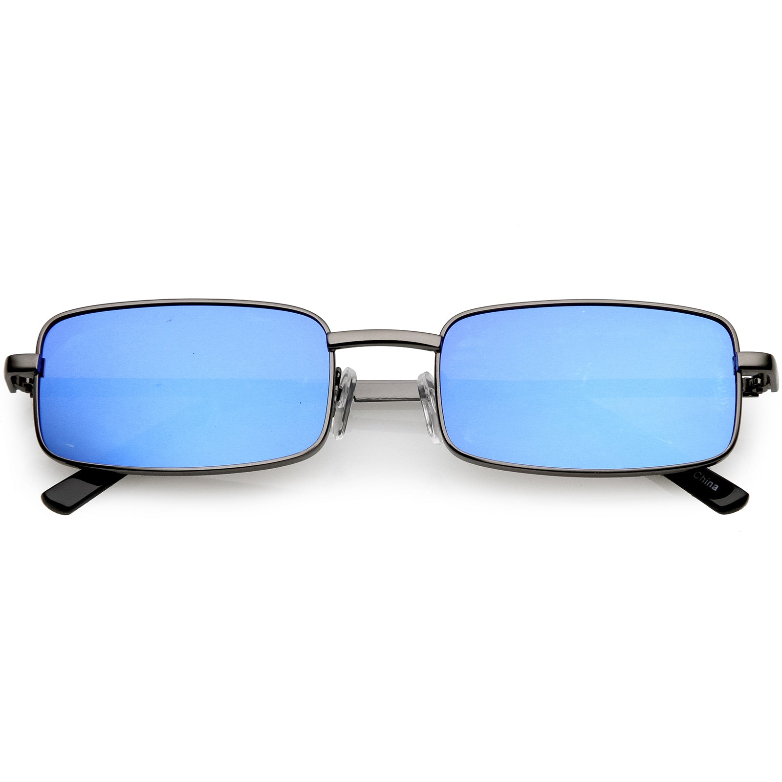 Rectangle Vintage Sunglasses Women Small Frame Mirror Sun Glasses