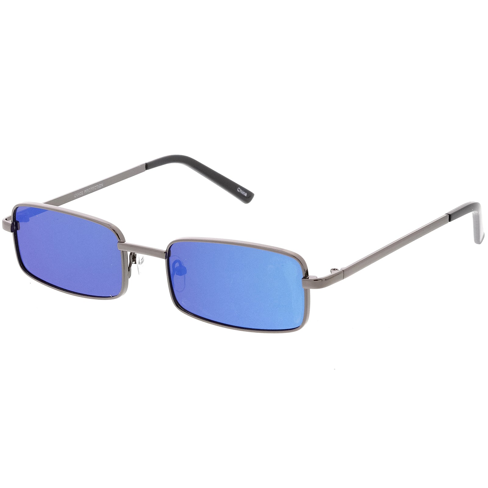 Gunmetal / Blue Mirror