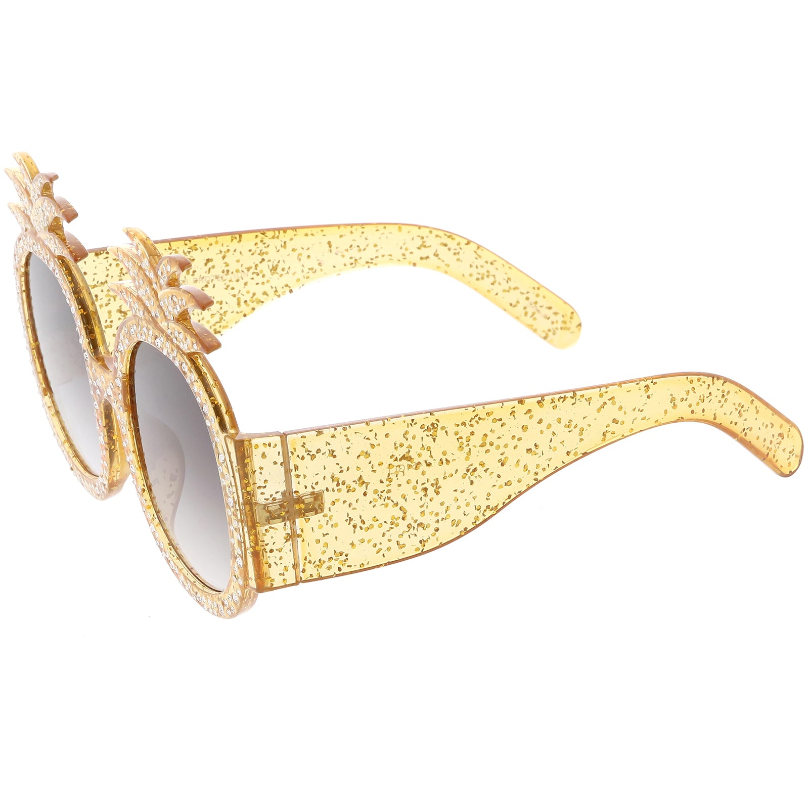 Handcrafted Rhinestone Embellished Oversize Pineapple