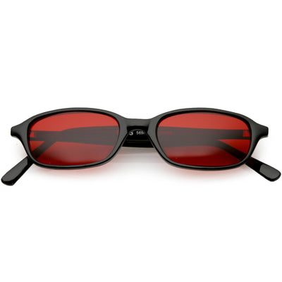 Vintage Chanel Dark Red Rimless Rectangle Sunglasses With 