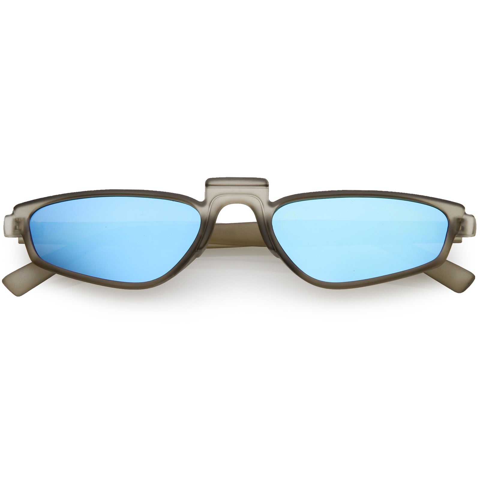 Matte Smoke / Blue Mirror