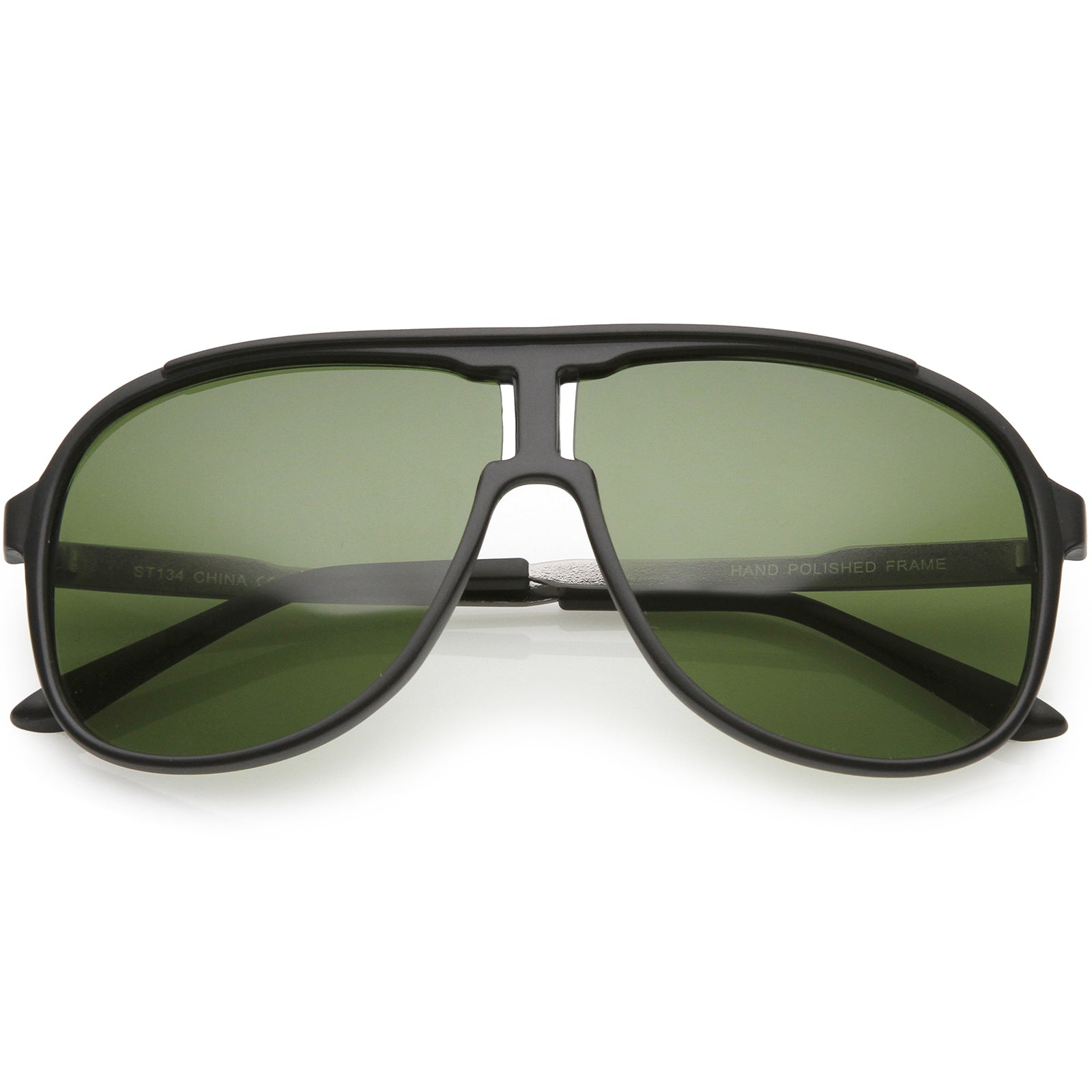 Matte Black Gunmetal / Green