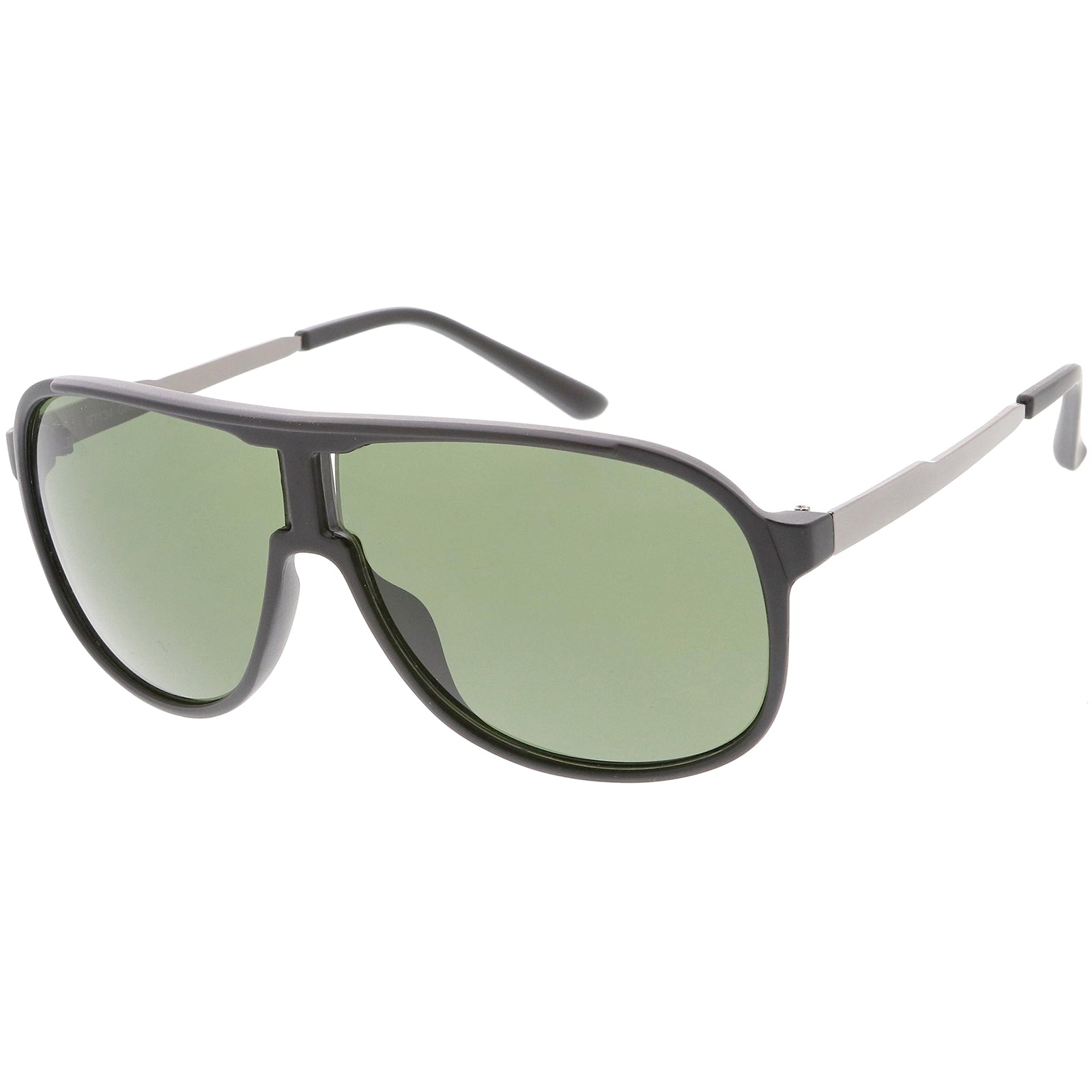 Matte Black Gunmetal / Green