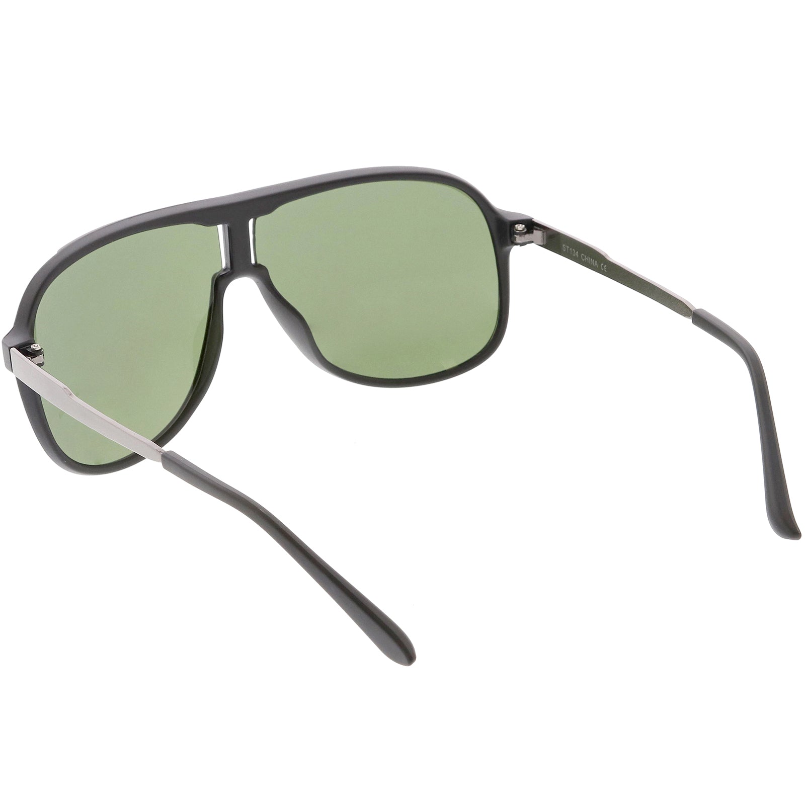 Matte Black Gunmetal / Green