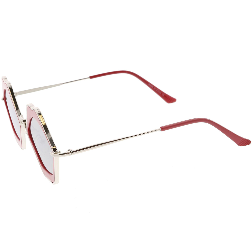 Red / Silver Mirror