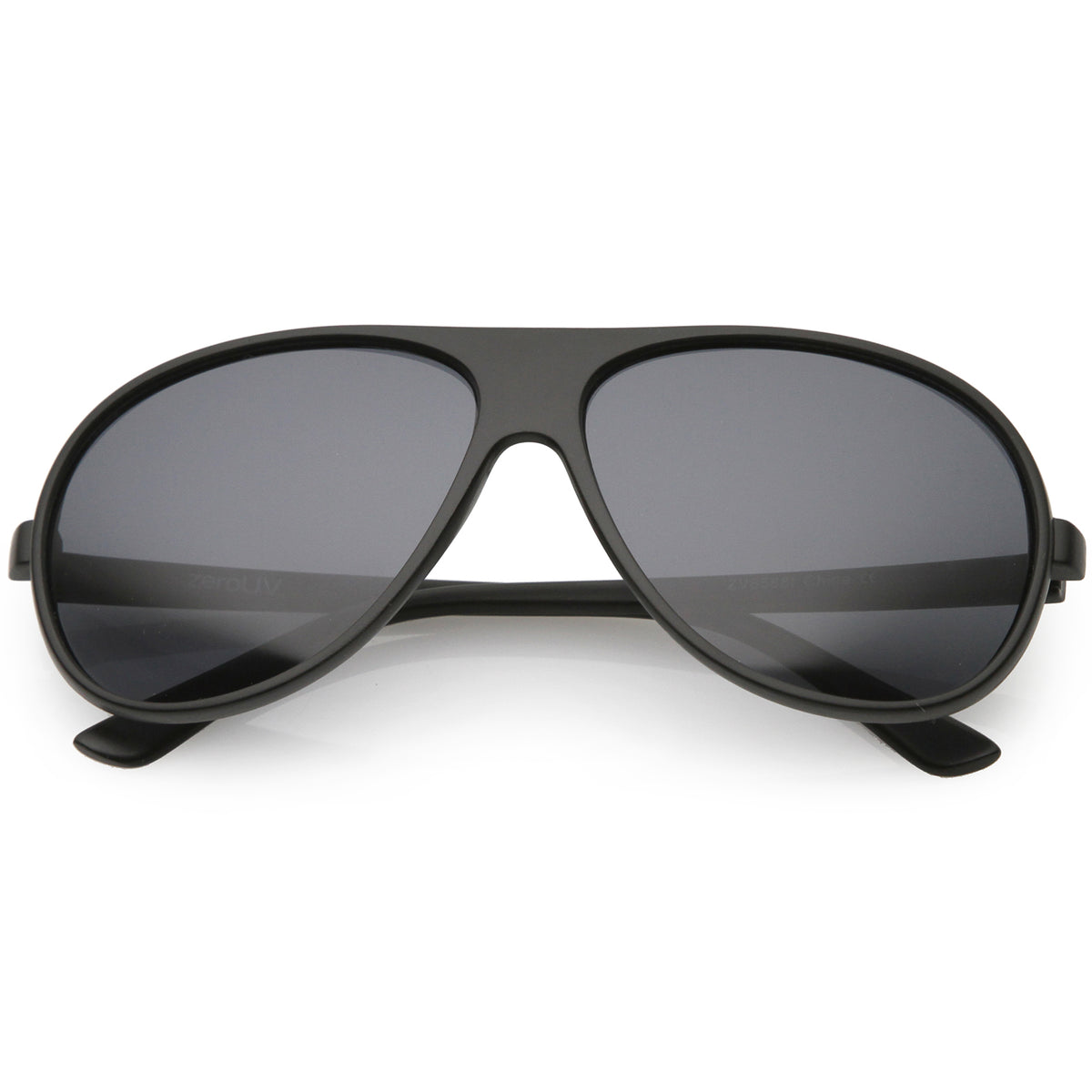 Retro Oversize Flat Top Aviator Sunglasses Teardrop Lens  display picture 1