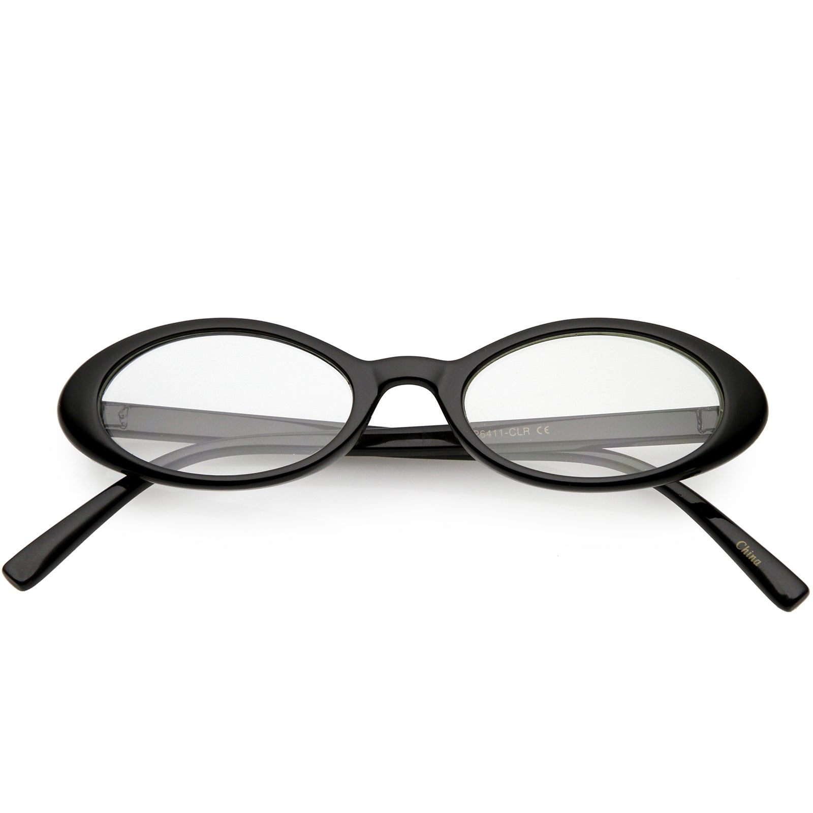 Retro Vintage Glasses Women Clear Lens Oval Nerd Glass Frame
