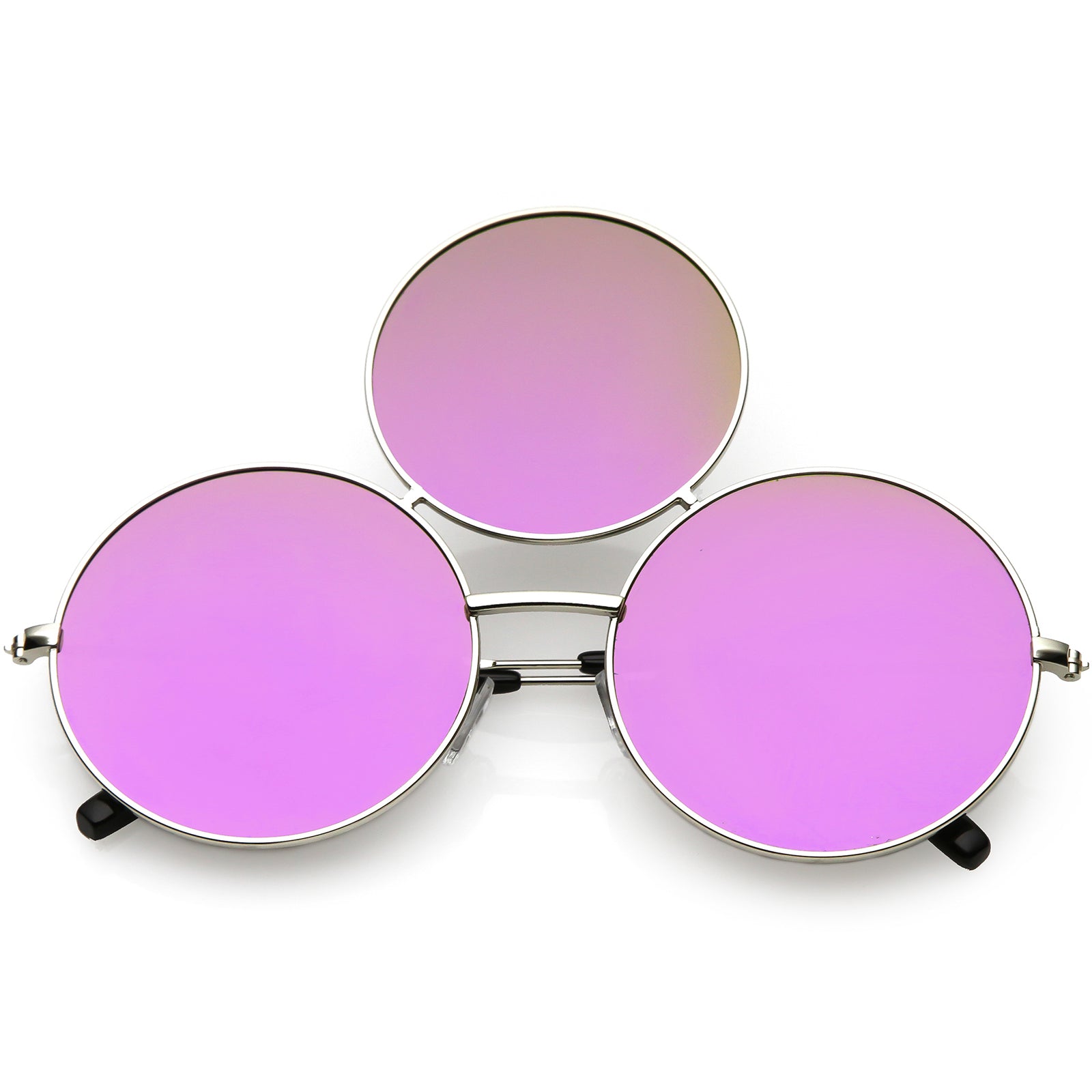 Silver / Purple Mirror