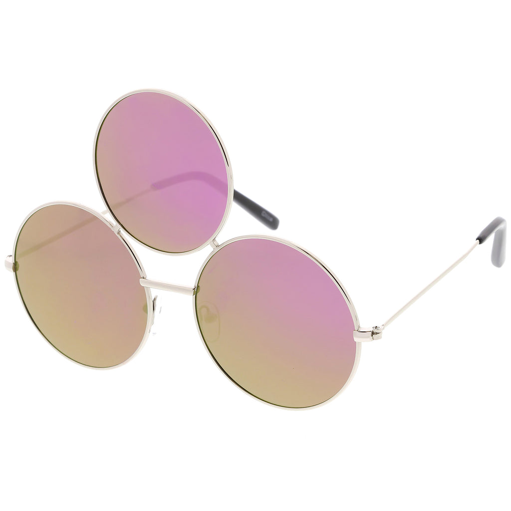 Silver / Purple Mirror