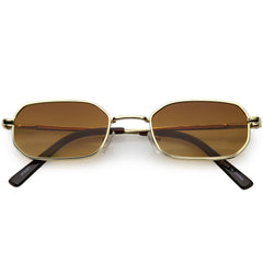 Silver Flame Arm Rectangular Sunglasses