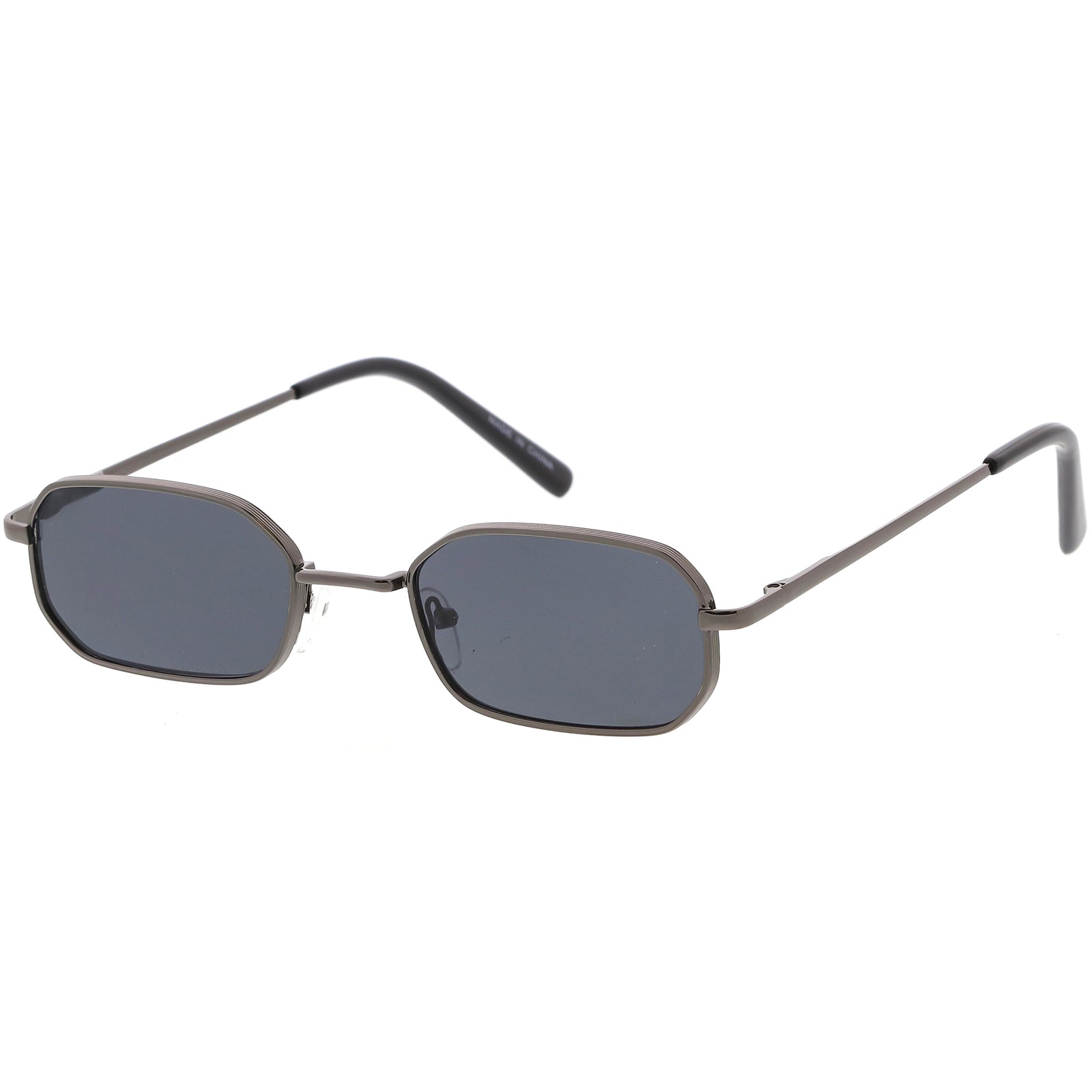 sunglassLA Extreme Small Metal Rectangle Sunglasses