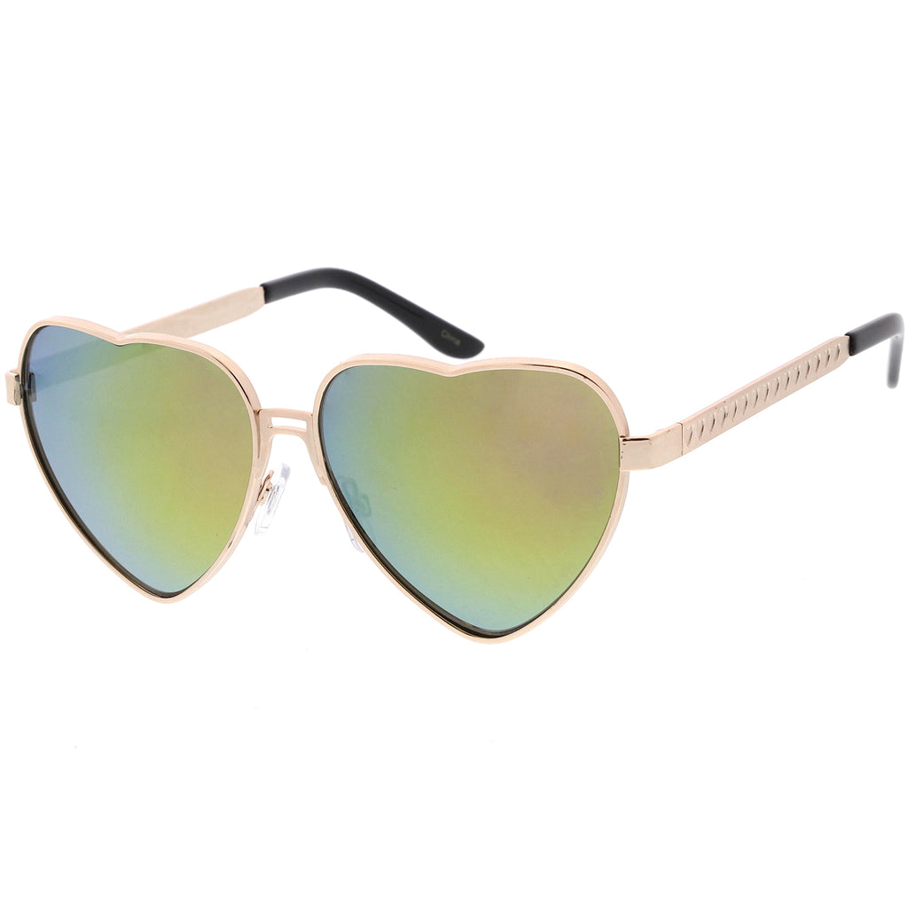 Gold / Pink Green Mirror