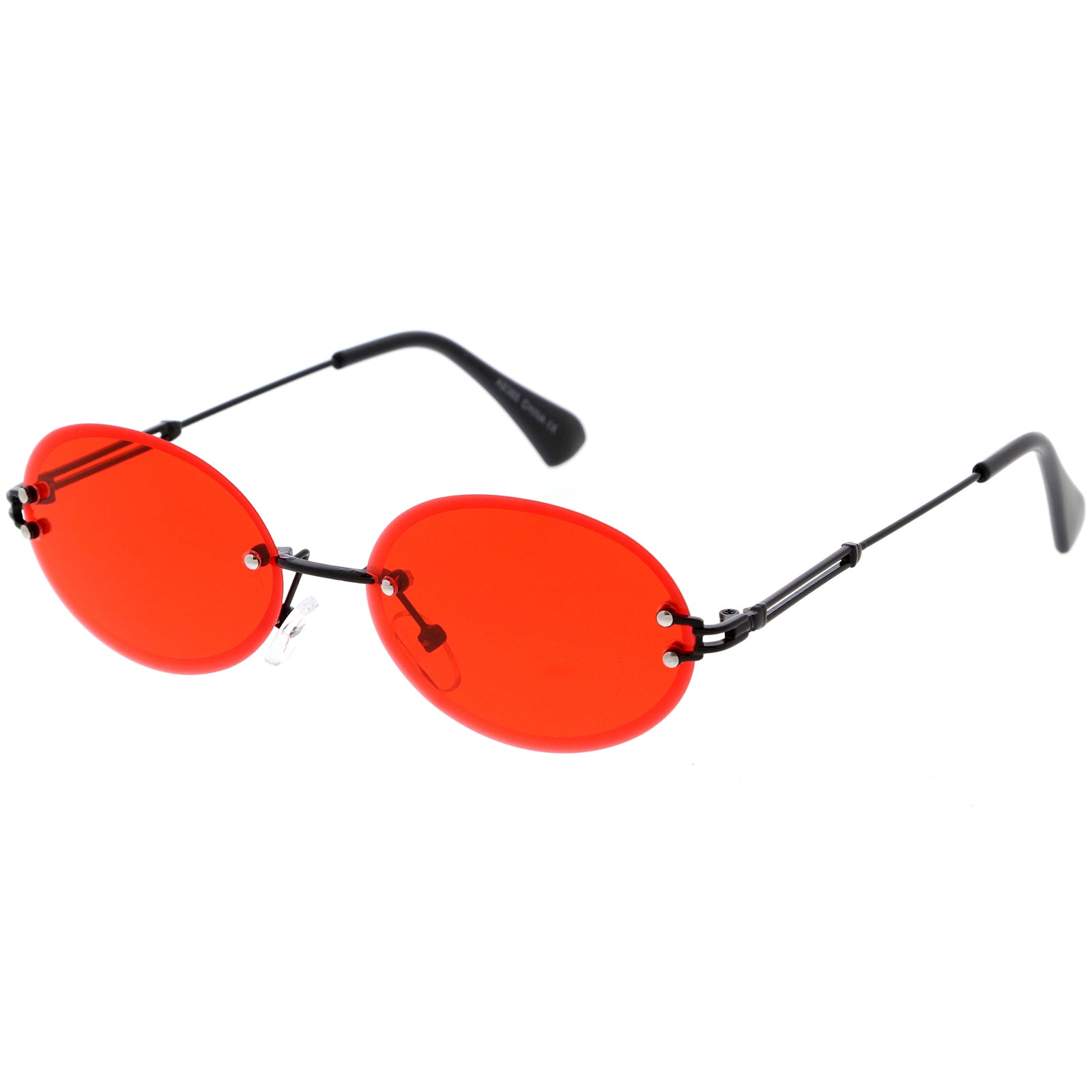 RSQ Rimless Round Sunglasses - RED | Tillys