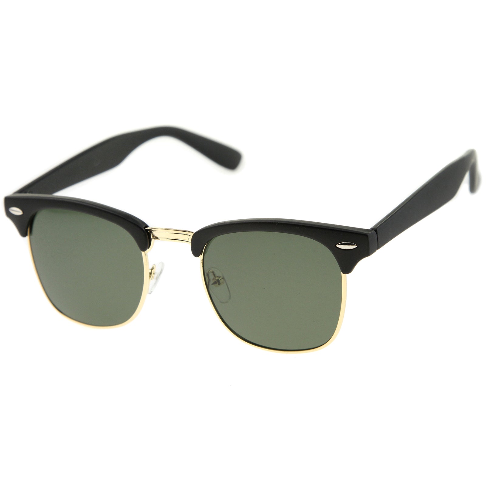 Matte Black Gold / Green