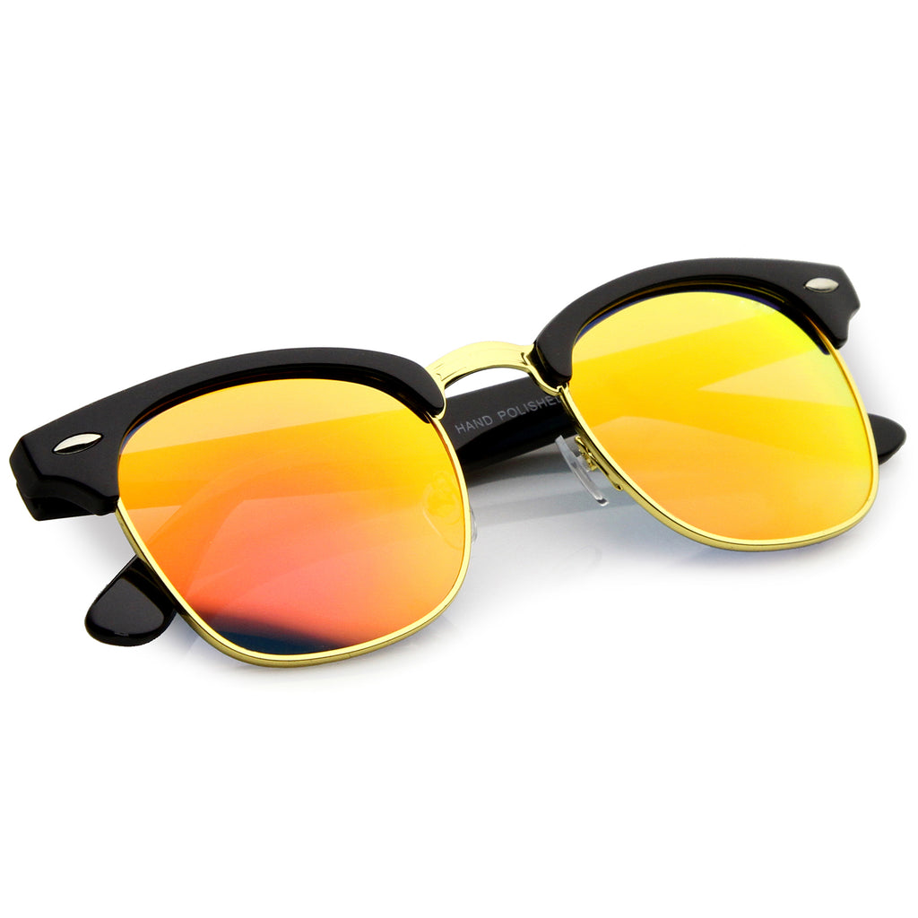 Black Gold / Red Orange Mirror