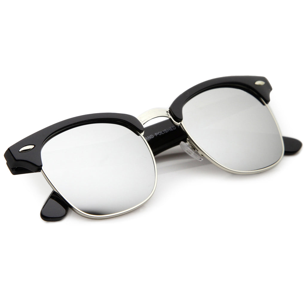 Shiny Black Silver / Silver Mirror