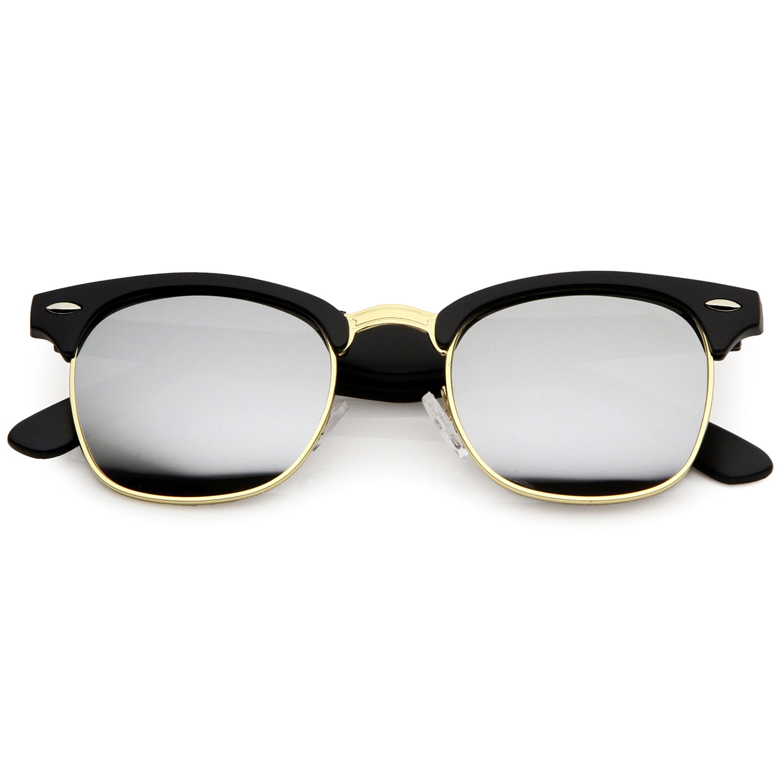 Matte Black Gold / Silver Mirror