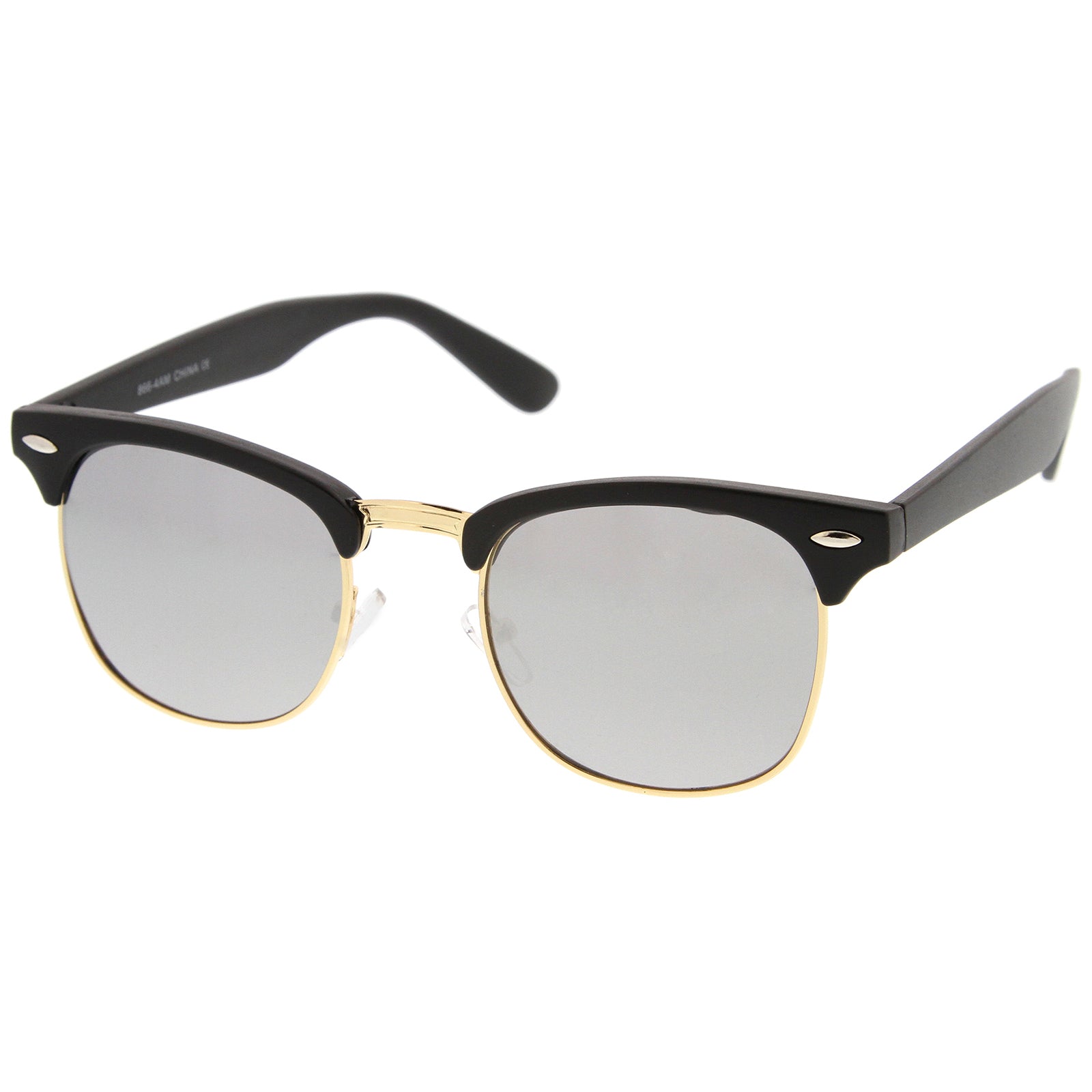 Matte Black Gold / Silver Mirror