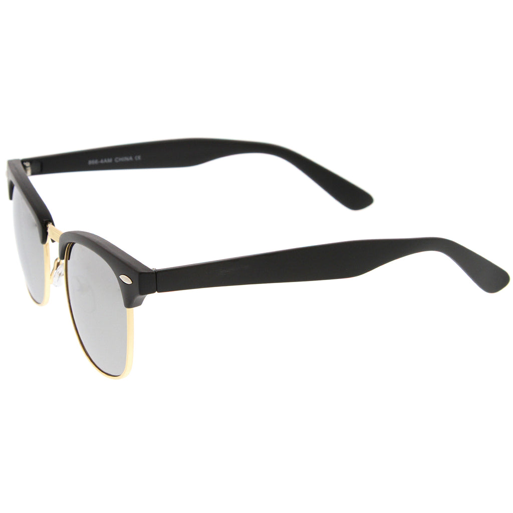 Matte Black Gold / Silver Mirror