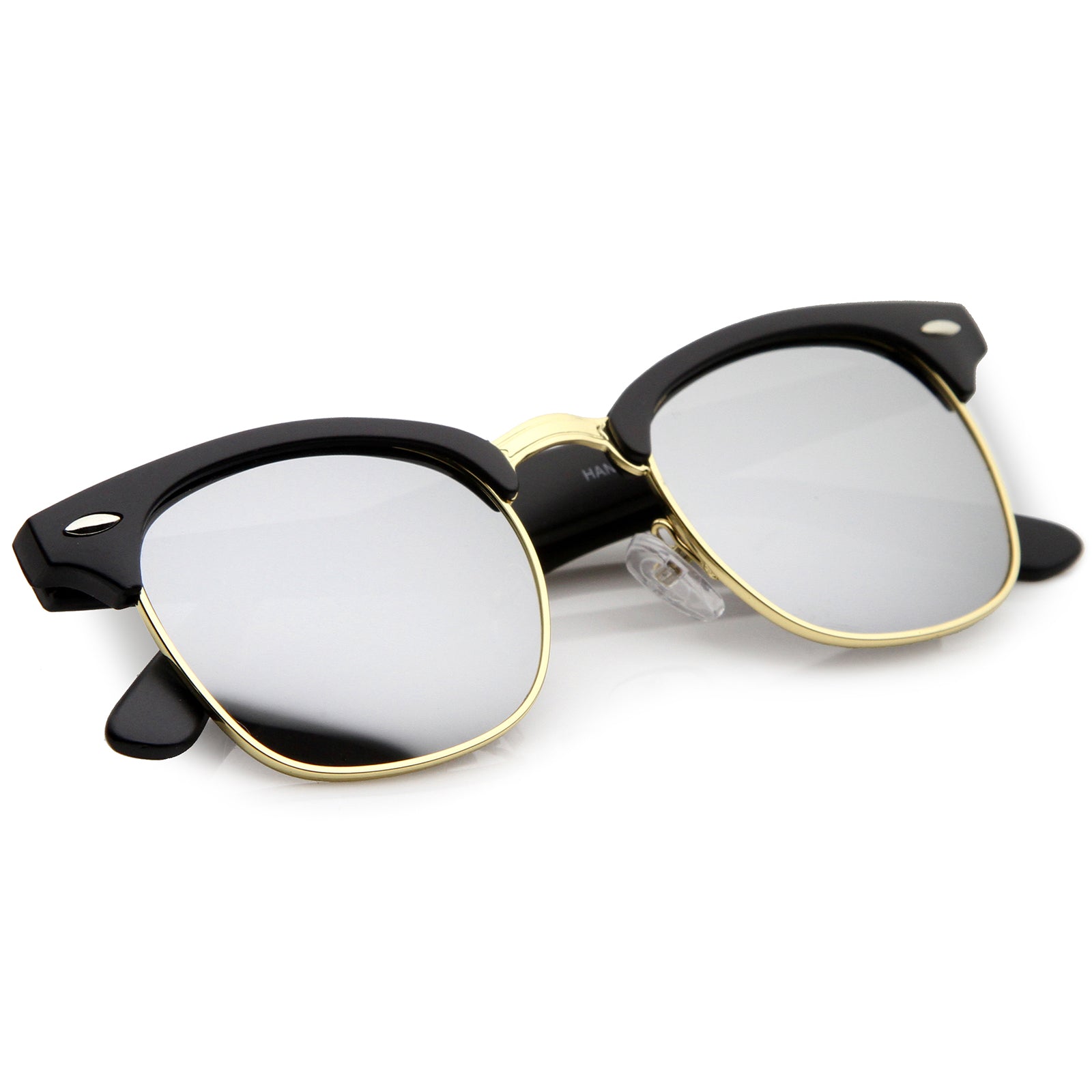 Matte Black Gold / Silver Mirror