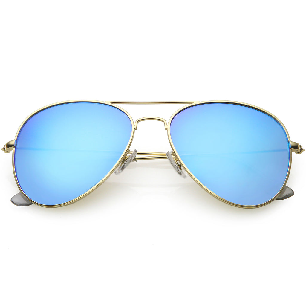 Gold / Blue Mirror