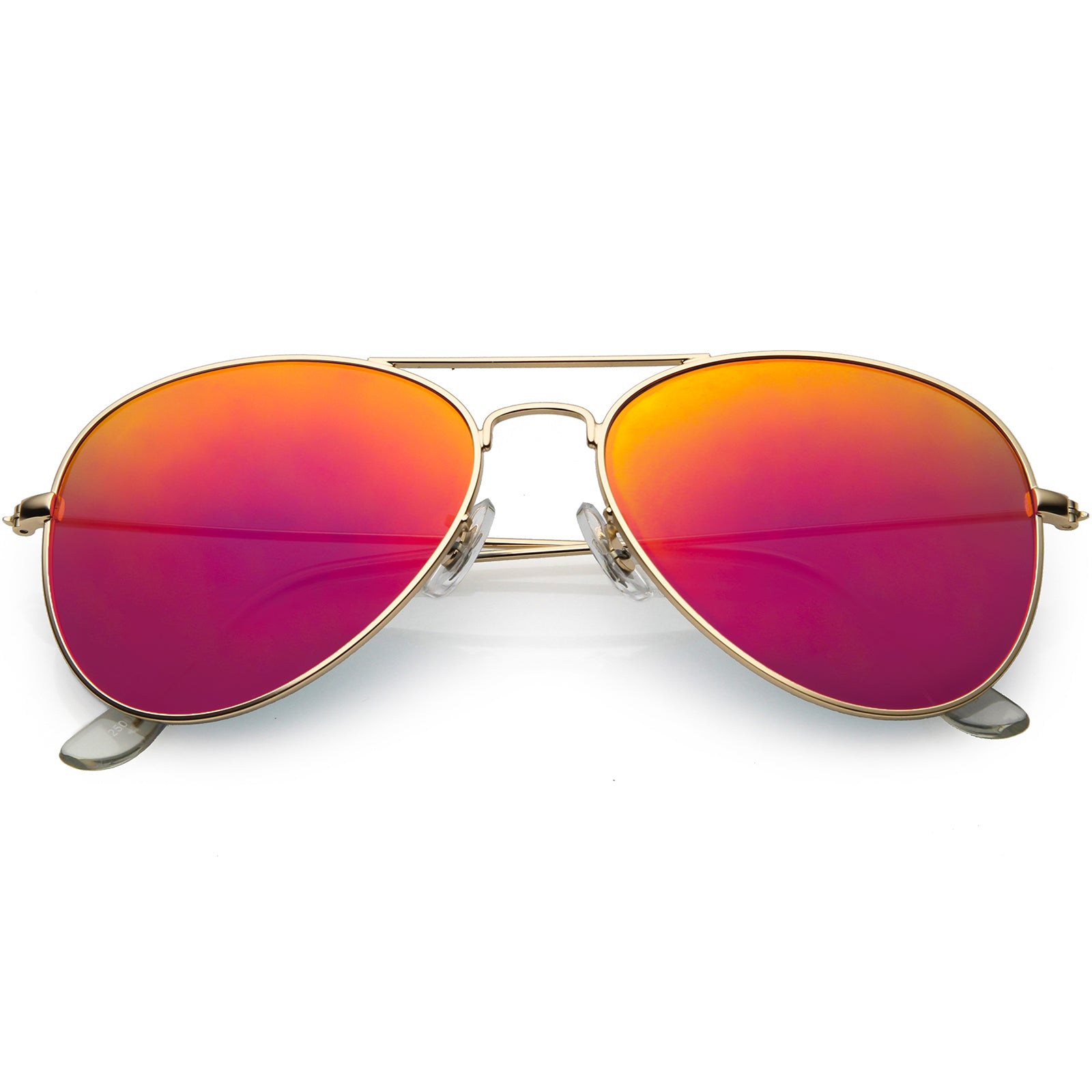 Gold / Red Orange Mirror
