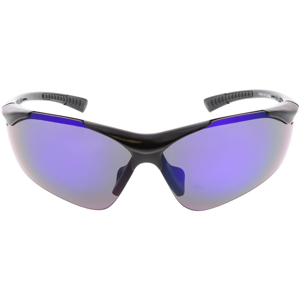 Shiny Black / Blue Mirror