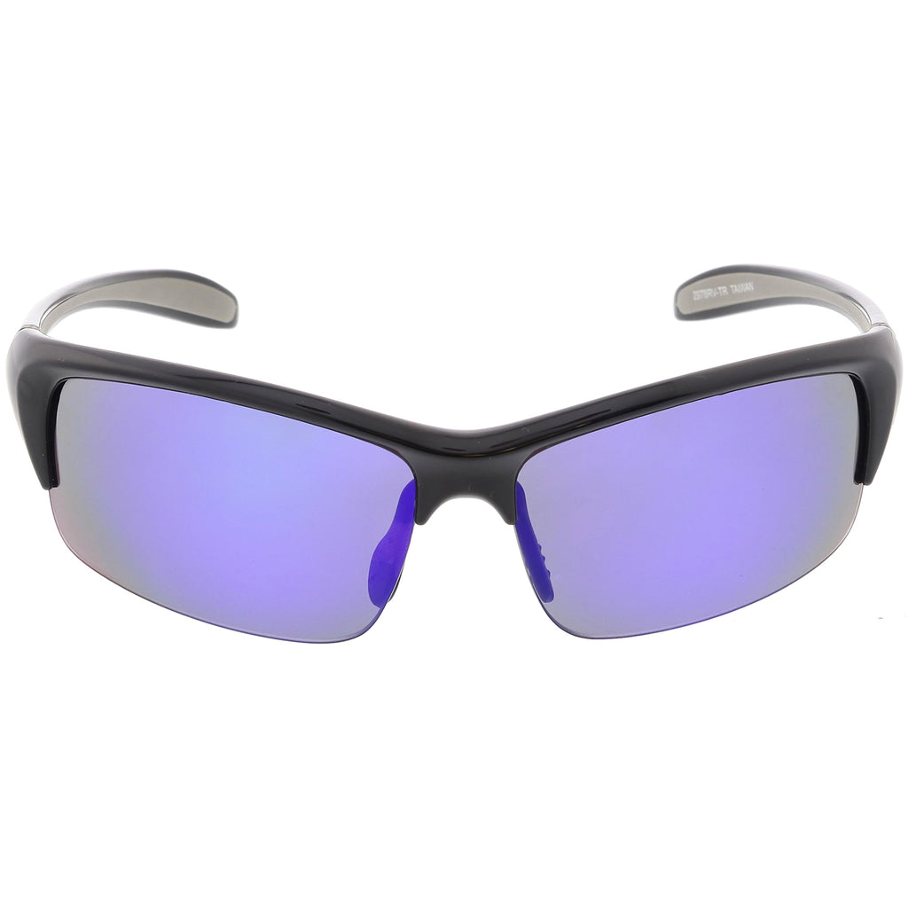 Shiny Black / Blue Mirror