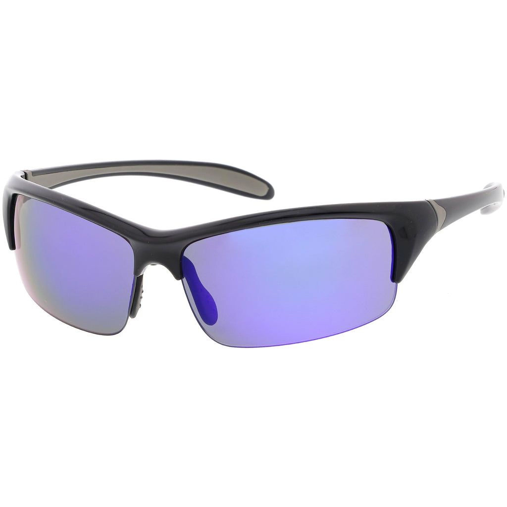Shiny Black / Blue Mirror
