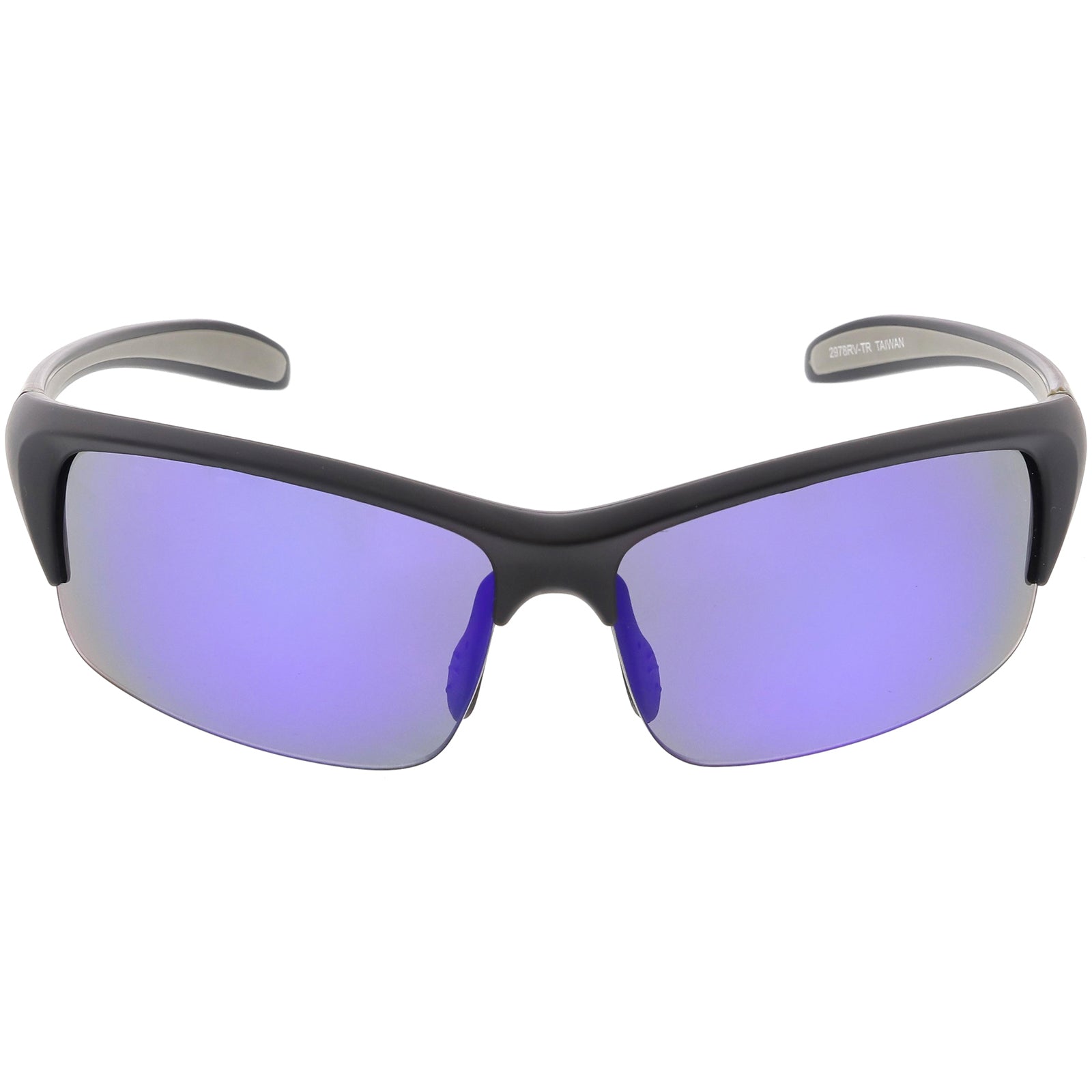 Matte Black / Blue Mirror