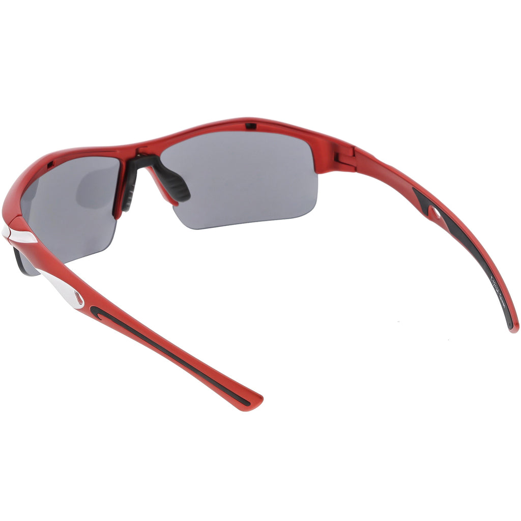 Matte Red Silver / Smoke