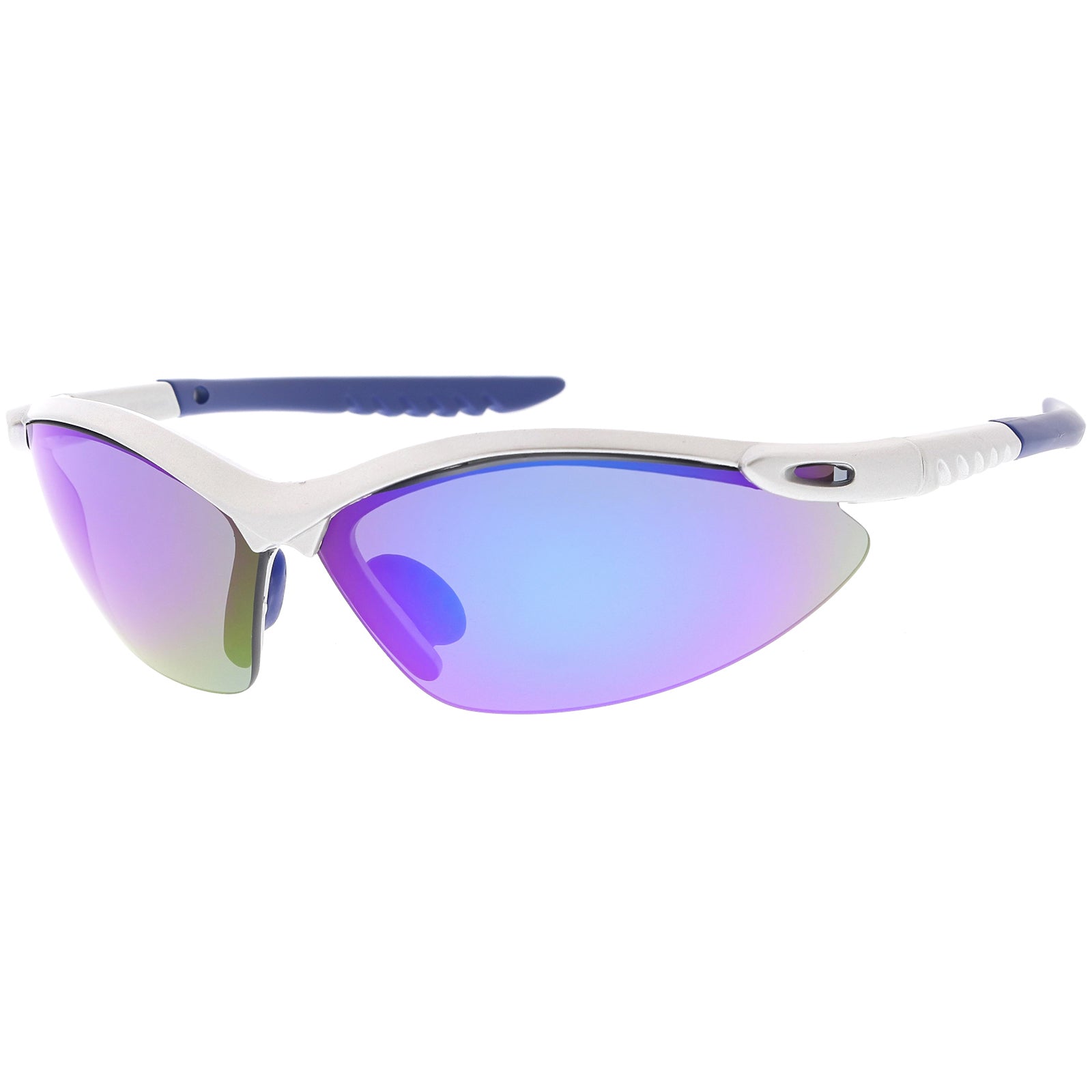 Grey / Blue Purple Mirror